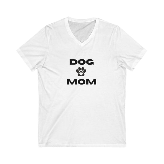 Dog Mom Short Sleeve V-Neck Tee