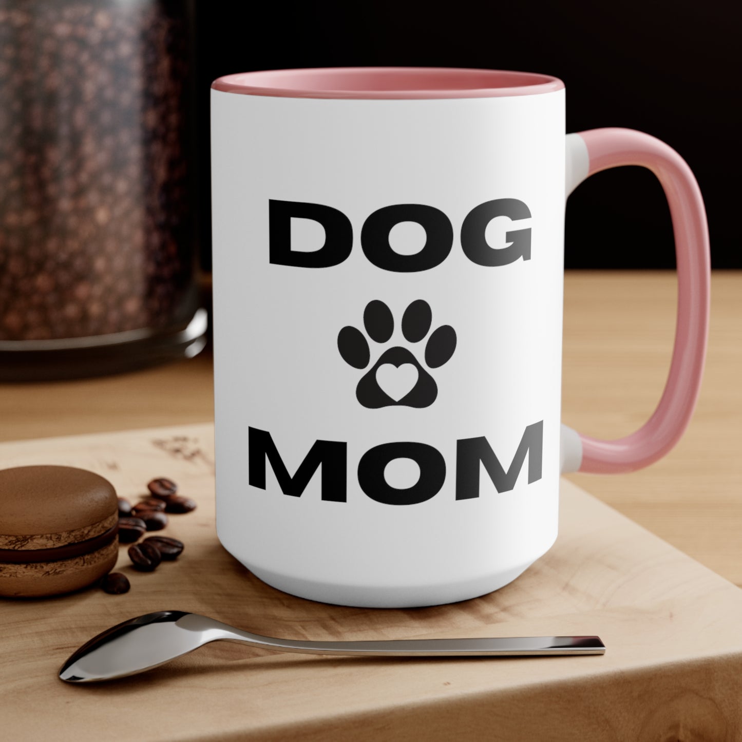 Dog Mom Accent Mugs