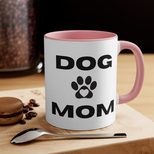 Dog Mom Accent Mugs