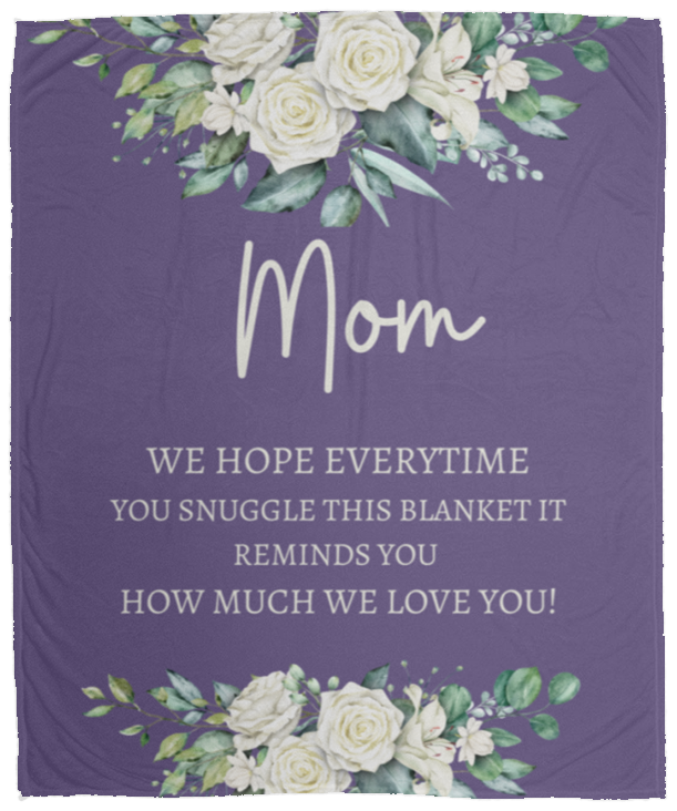 Mom Cozy Plush Fleece Blanket - 50x60