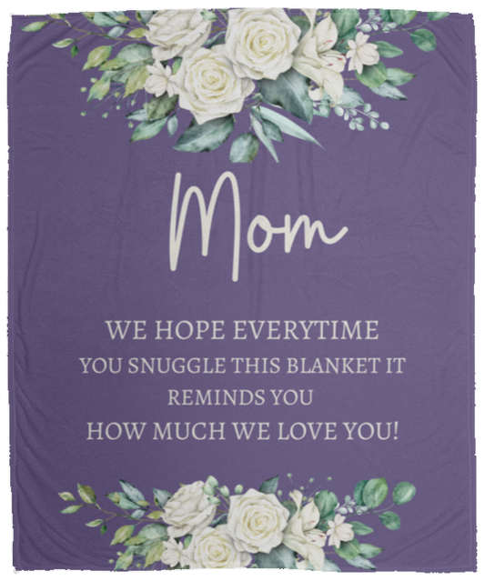 Mom Cozy Plush Fleece Blanket - 50x60