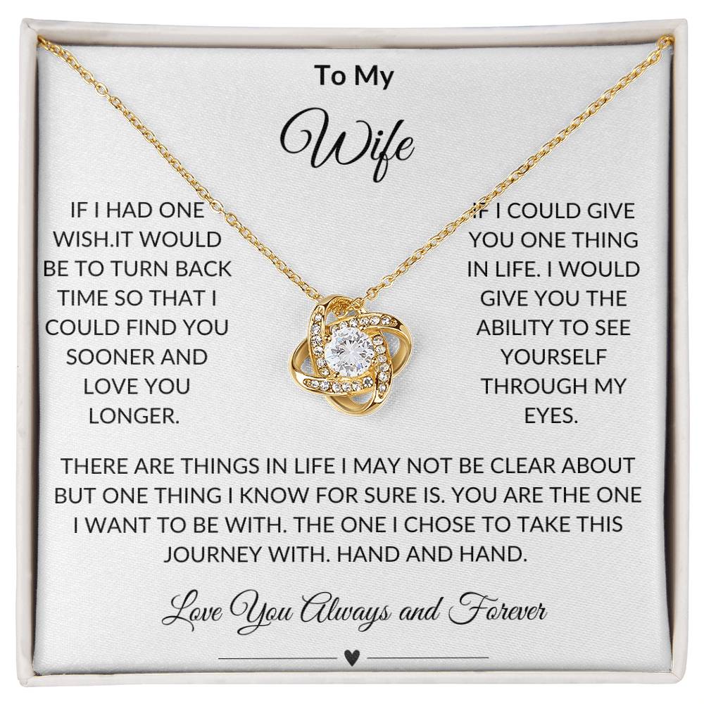 Wife Love  Knot Necklace