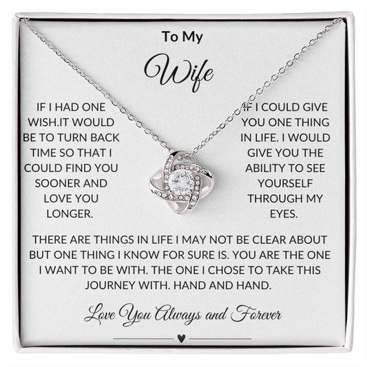 Wife Love  Knot Necklace